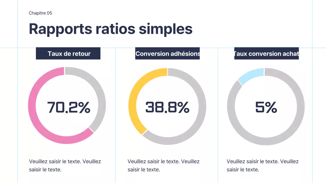 Infographie commerciale simple avec des accents roses sur fond blanc