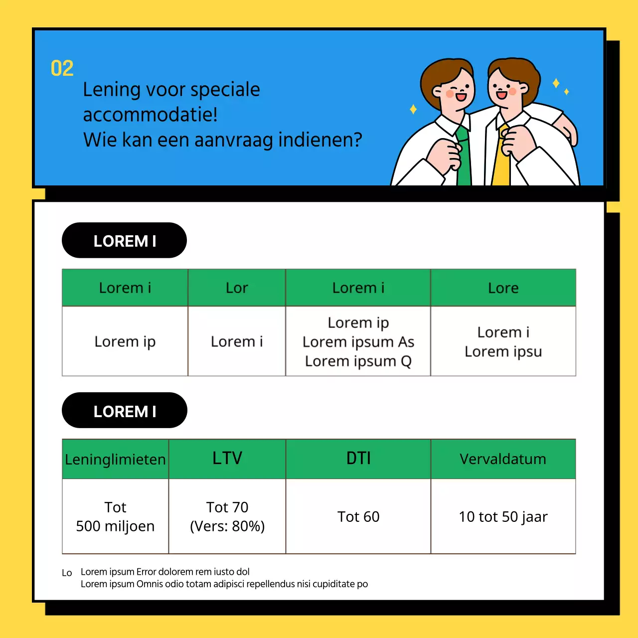 Informatie over het aanvragen van een gele en groene Gespecialiseerde Lening Eigen Huis