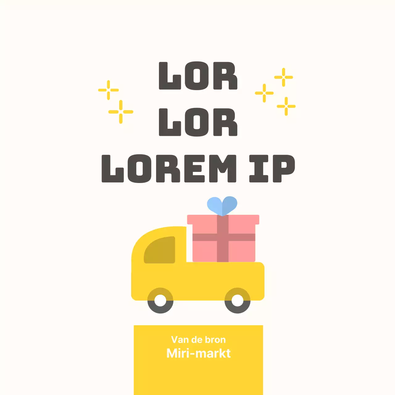 Geïllustreerde eerste aankoop bedanksticker