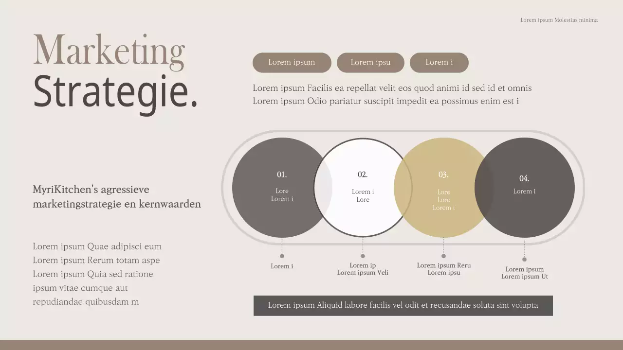 Moderne gedeelde keuken in beige en bruin (presentatie)