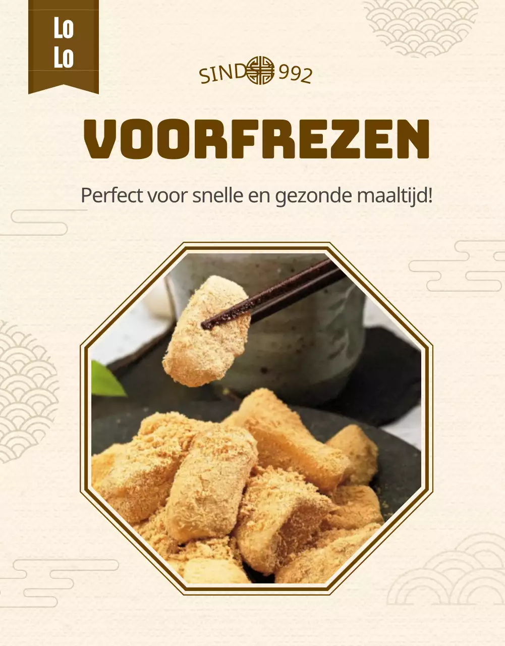 Details van de traditionele bruine rijstwafels te koop