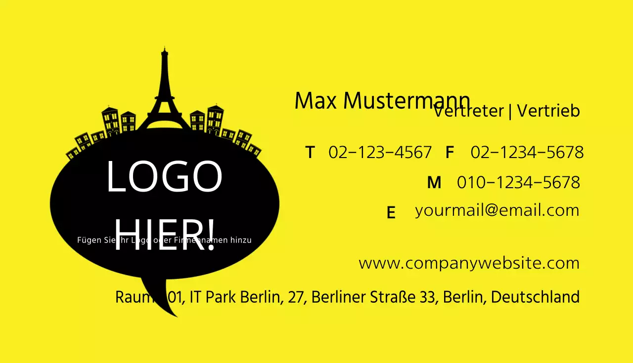 Illustrierte Visitenkarten