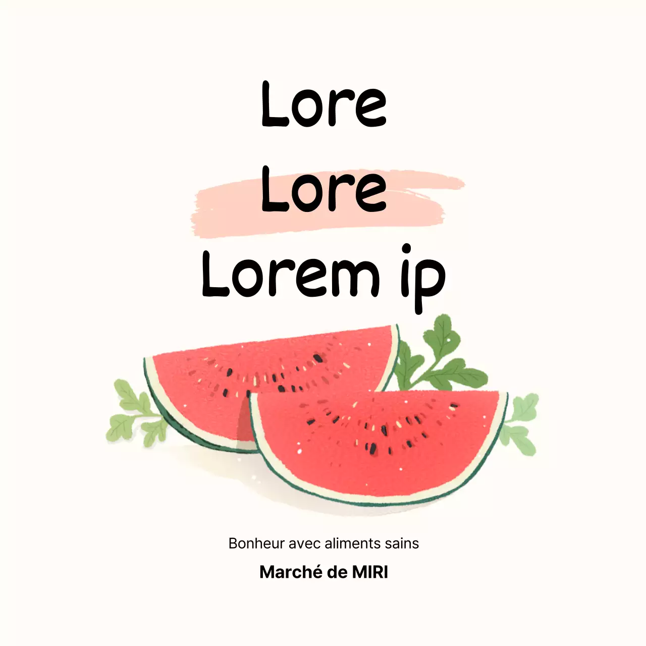 Autocollant "pastèque" pour le premier achat