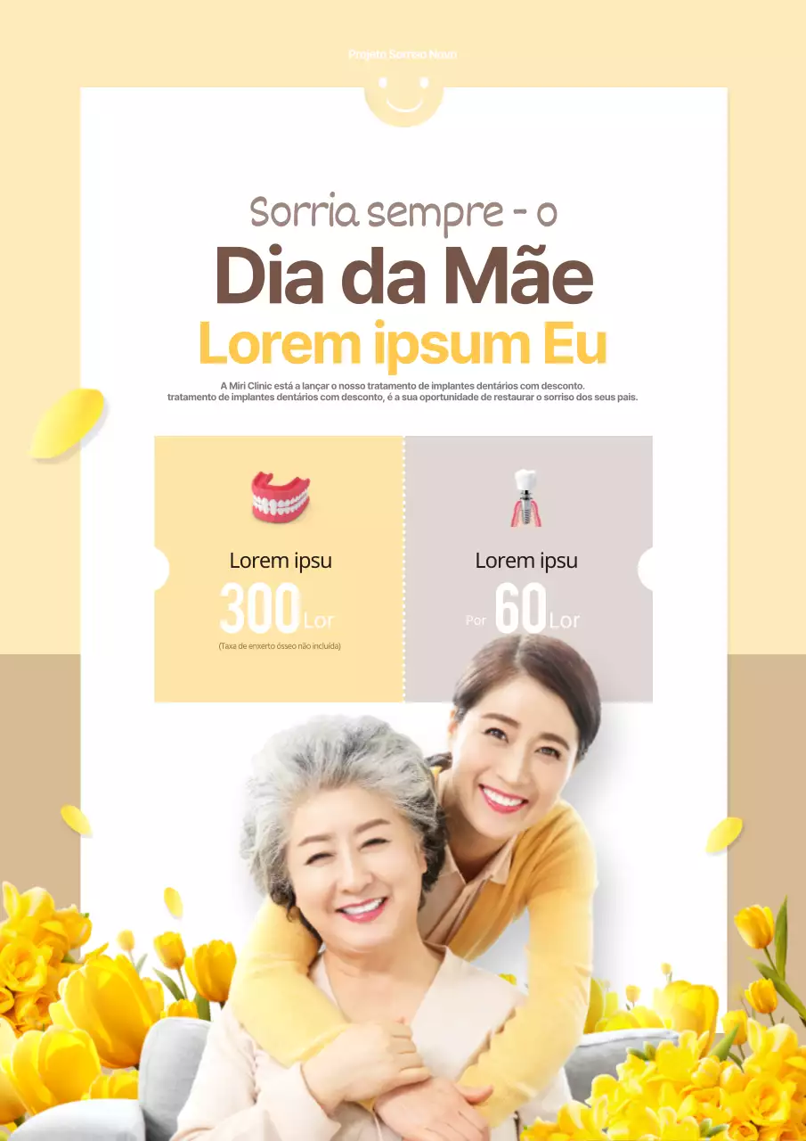 Venda de implantes brilhantes da Yellow Father's Day Dentistry