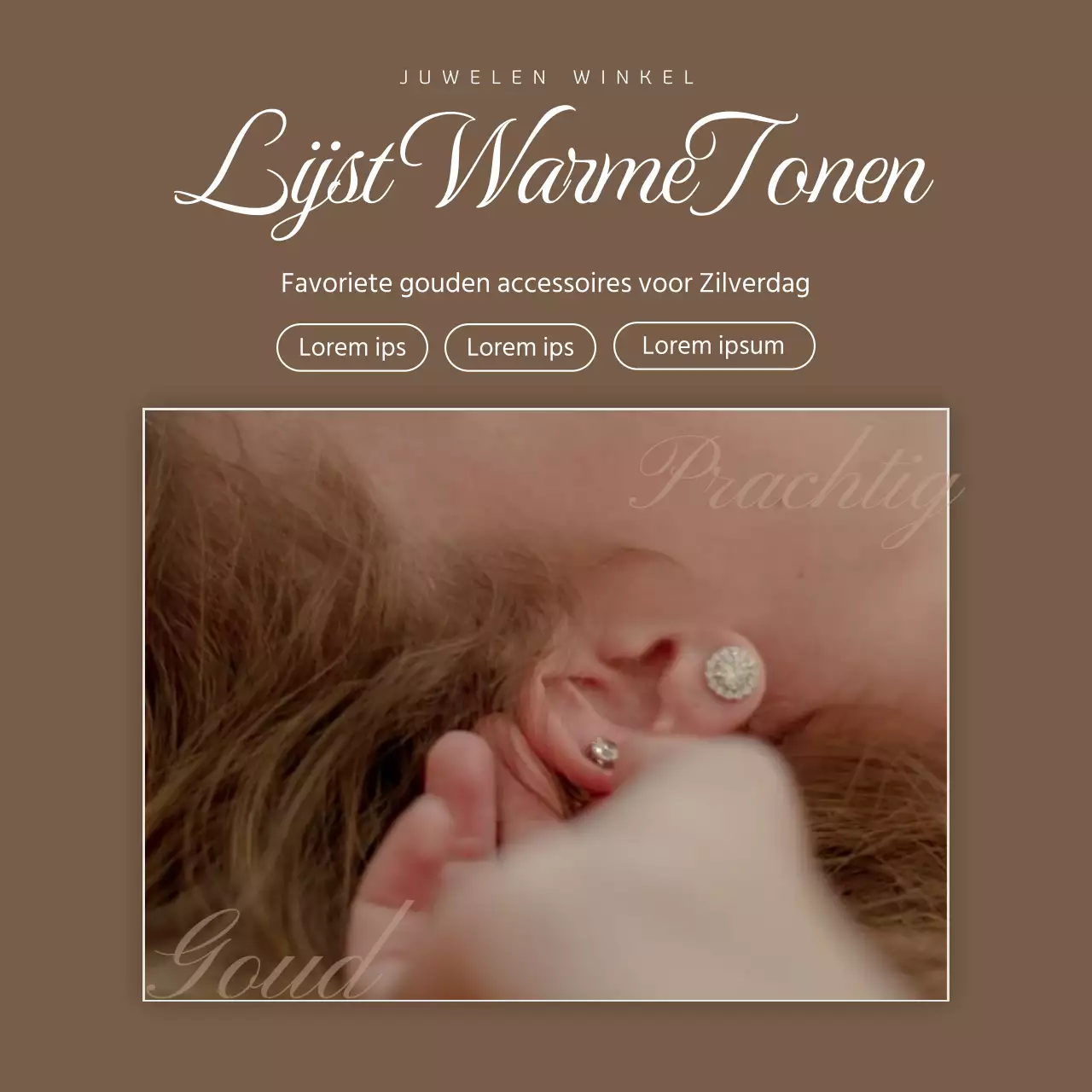 Bruin, stijlvol meisjes accessoire in warme tinten