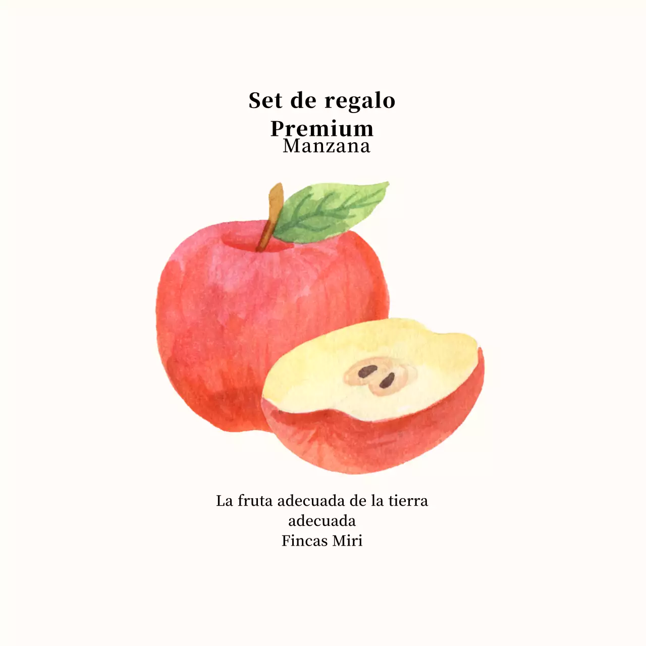 Círculo de manzanas ilustrado