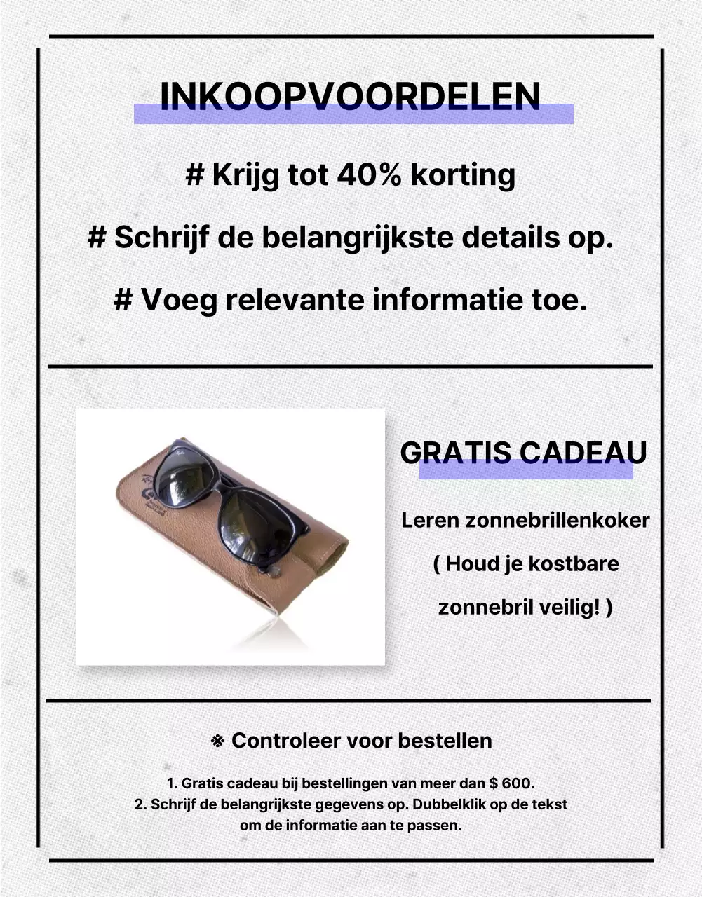 Detailpagina zonnebrillen