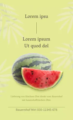 Bauernhof-Wassermelonen-Aufkleber