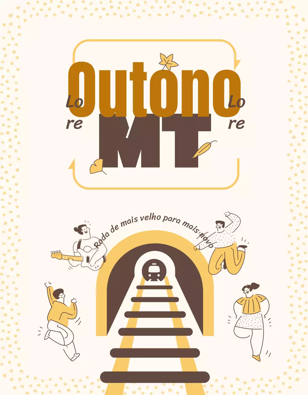 Promoções e aplicações do outono MT num ambiente castanho e alegre