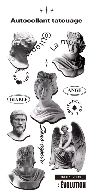 Concept hip-hop épuré de gargouilles et de calligraphie en noir et gris