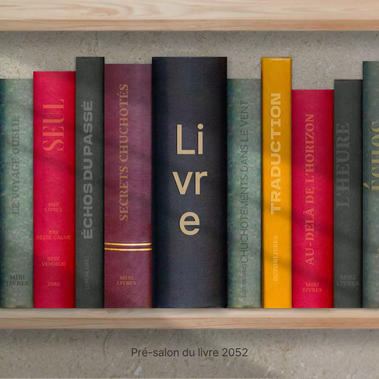 Informations sur les expositions de la foire du livre beige et noir