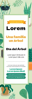 Ilustración verde Bonita promoción del Día del Árbol