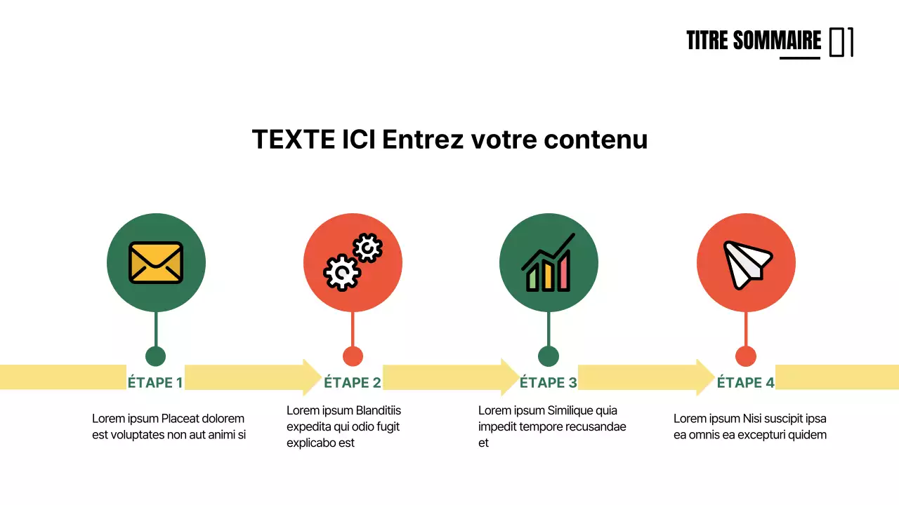 Calendrier conceptuel vert et orange mignon