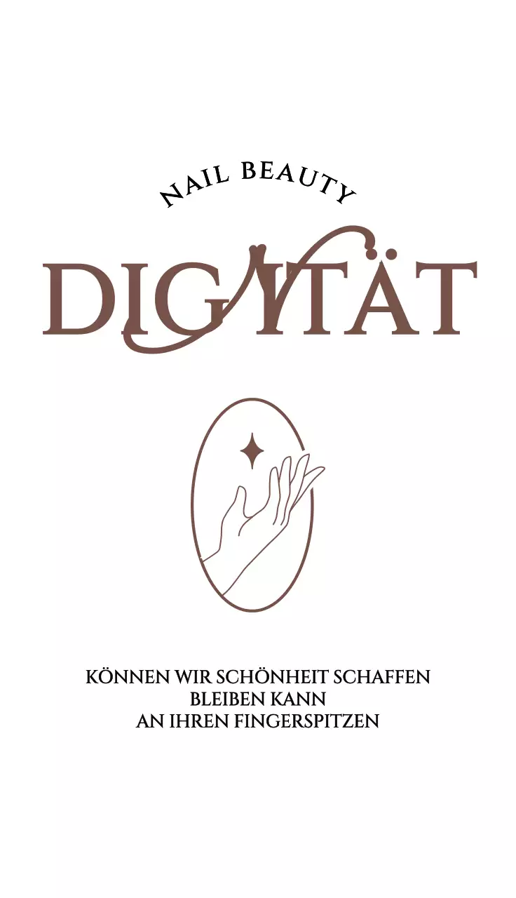 Luxuriöses und einfaches Konzept Nagelstudio Design in braun und schwarz