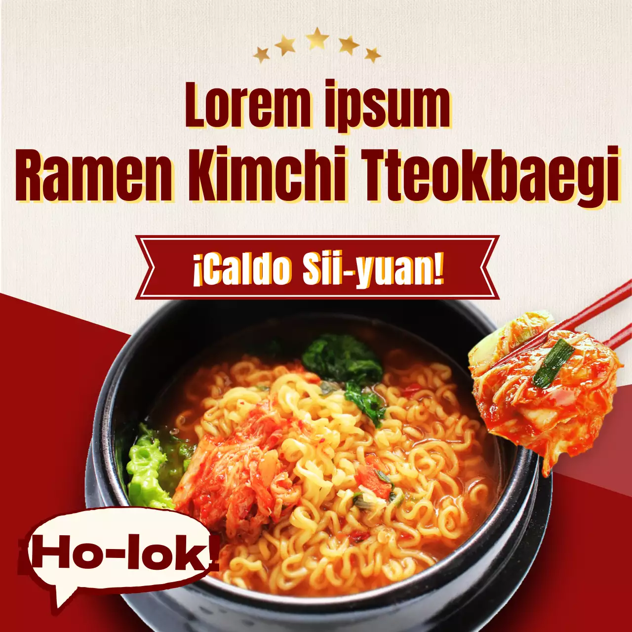 Kimchi coreano Tetera Ramen Tema Retro
