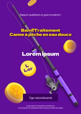 Un événement pop-up en forme de bocal à poisson sur le thème du violet