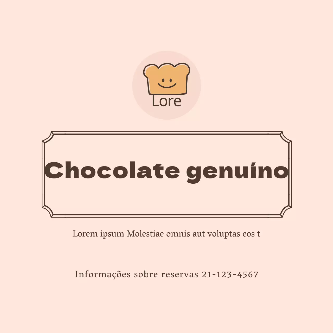 Autocolantes ilustrados para sobremesas de chocolate