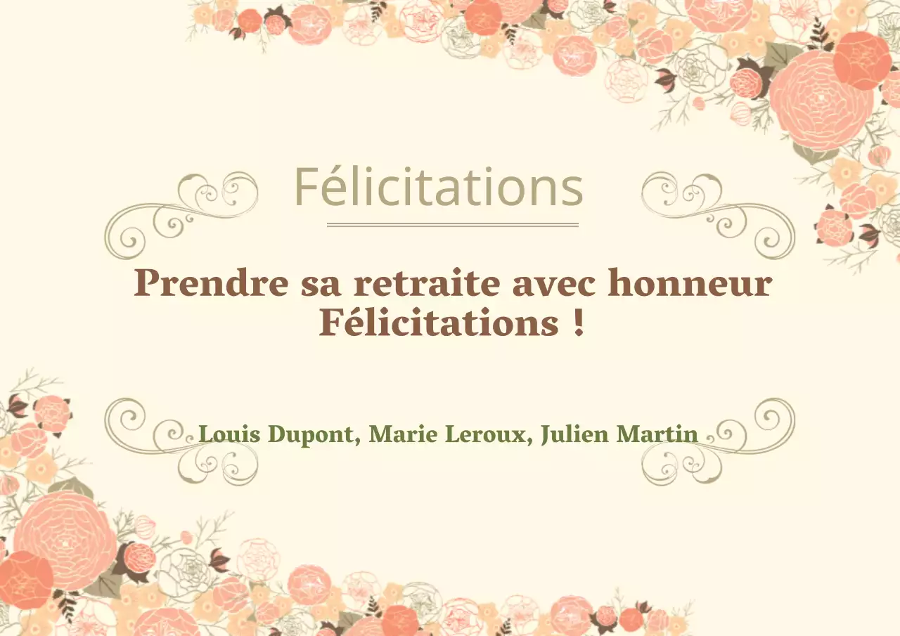 Cérémonie de départ à la retraite