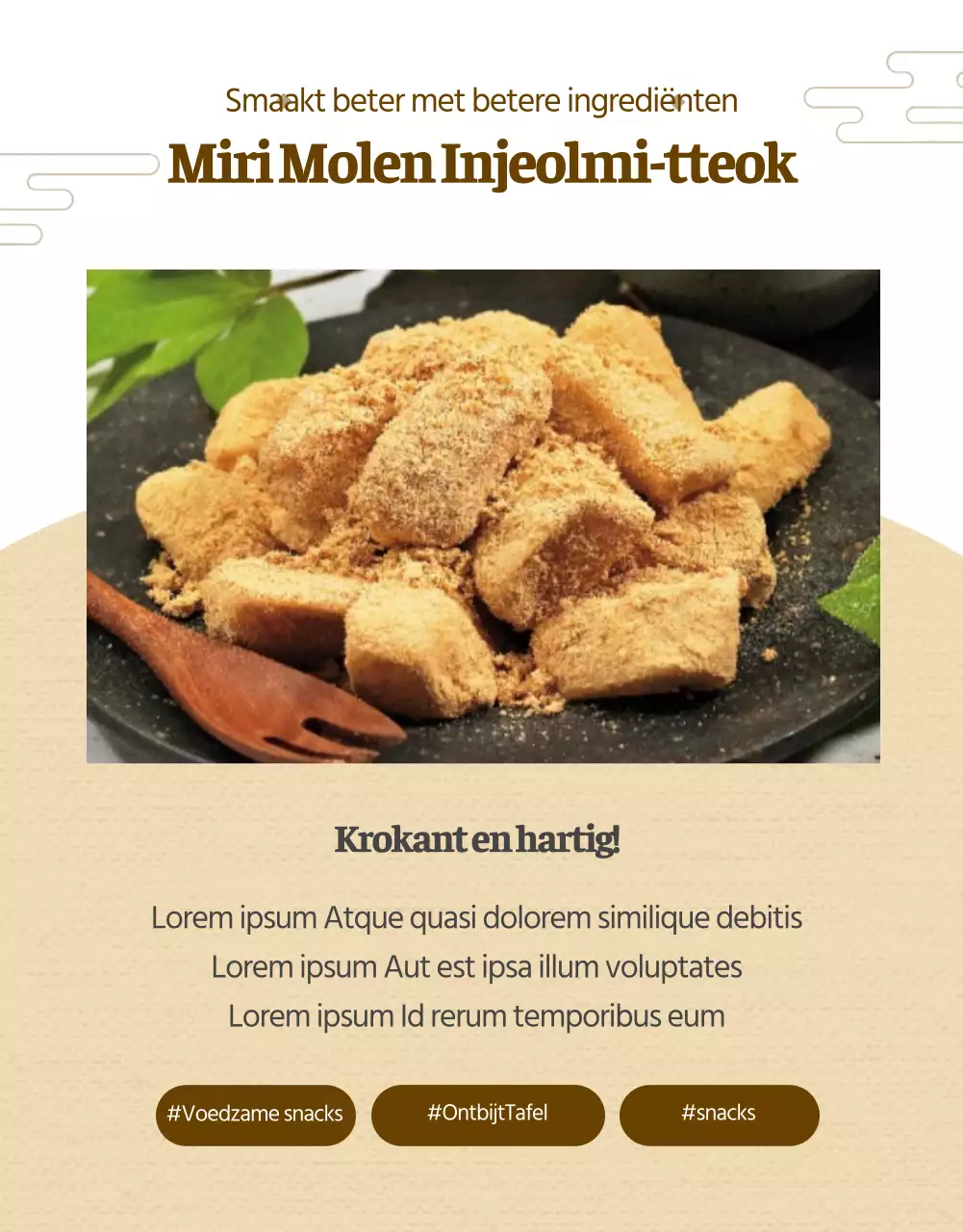 Details van de traditionele bruine rijstwafels te koop