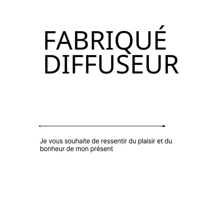 DIFFUSEUR FAIT MAIN