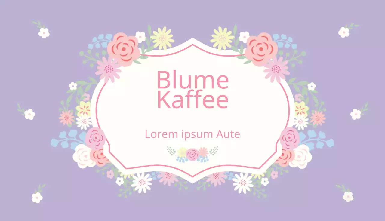Blumen-Kaffee