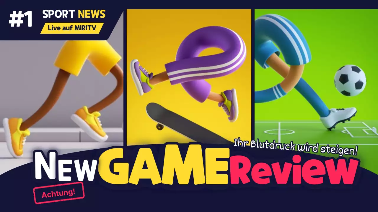 Sportnachrichten Konzept bunte Spielübertragung