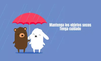 Para evitar que los objetos se mojen