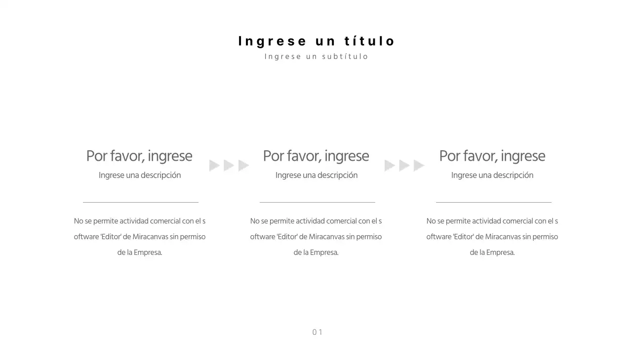 Una línea de tiempo blanca y sencilla