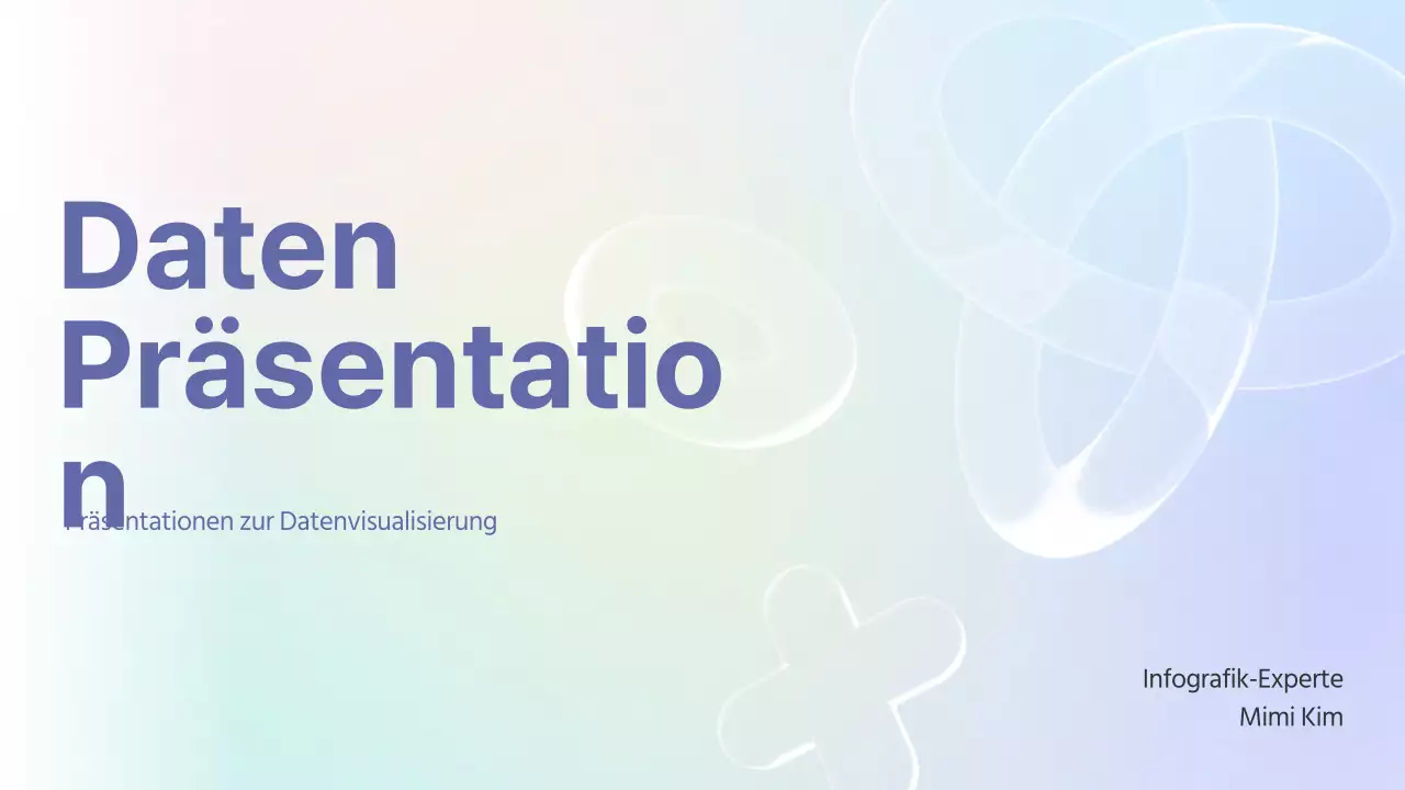 Datenanalysebericht mit pastellfarbenem Farbverlaufshintergrund