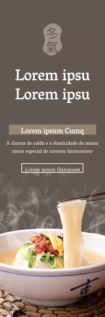 Evento de menu Bowl of Noodles