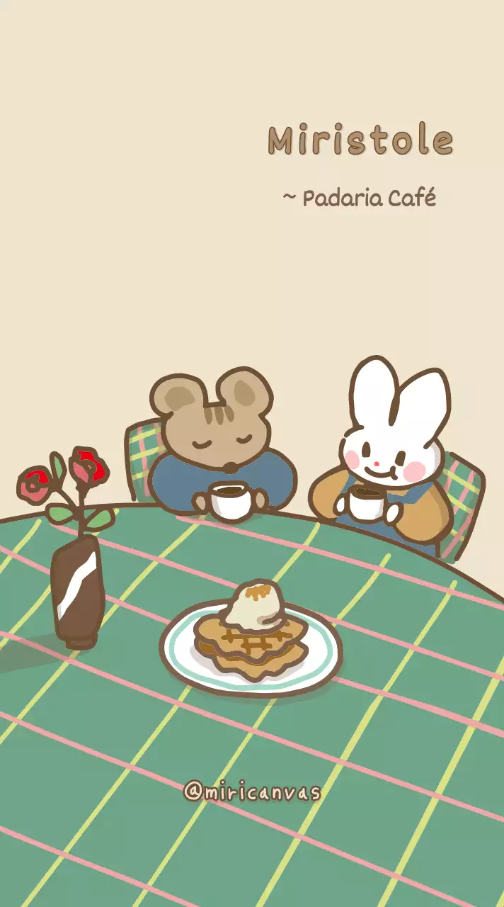 Estilo de ilustração bonito em bege e castanho para objectos pessoais