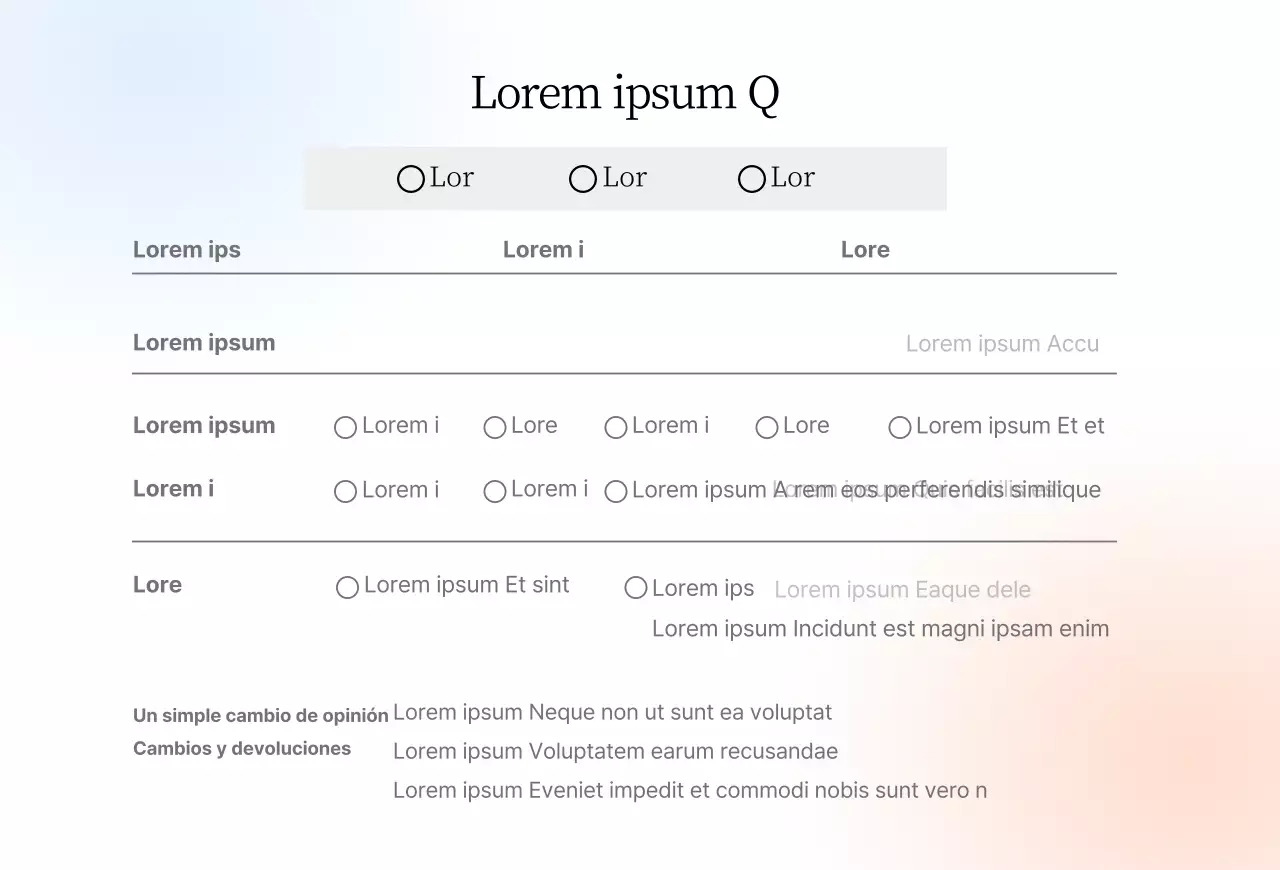 Tienda de ropa brillante y sencilla con degradados