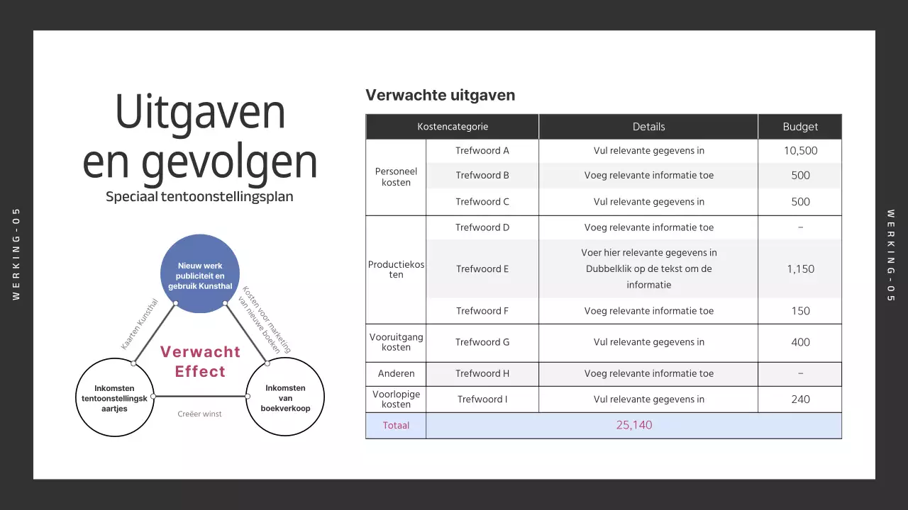 Zwart-blauwe eenvoudige tentoonstellingsbrochure van kinderboekenillustrator