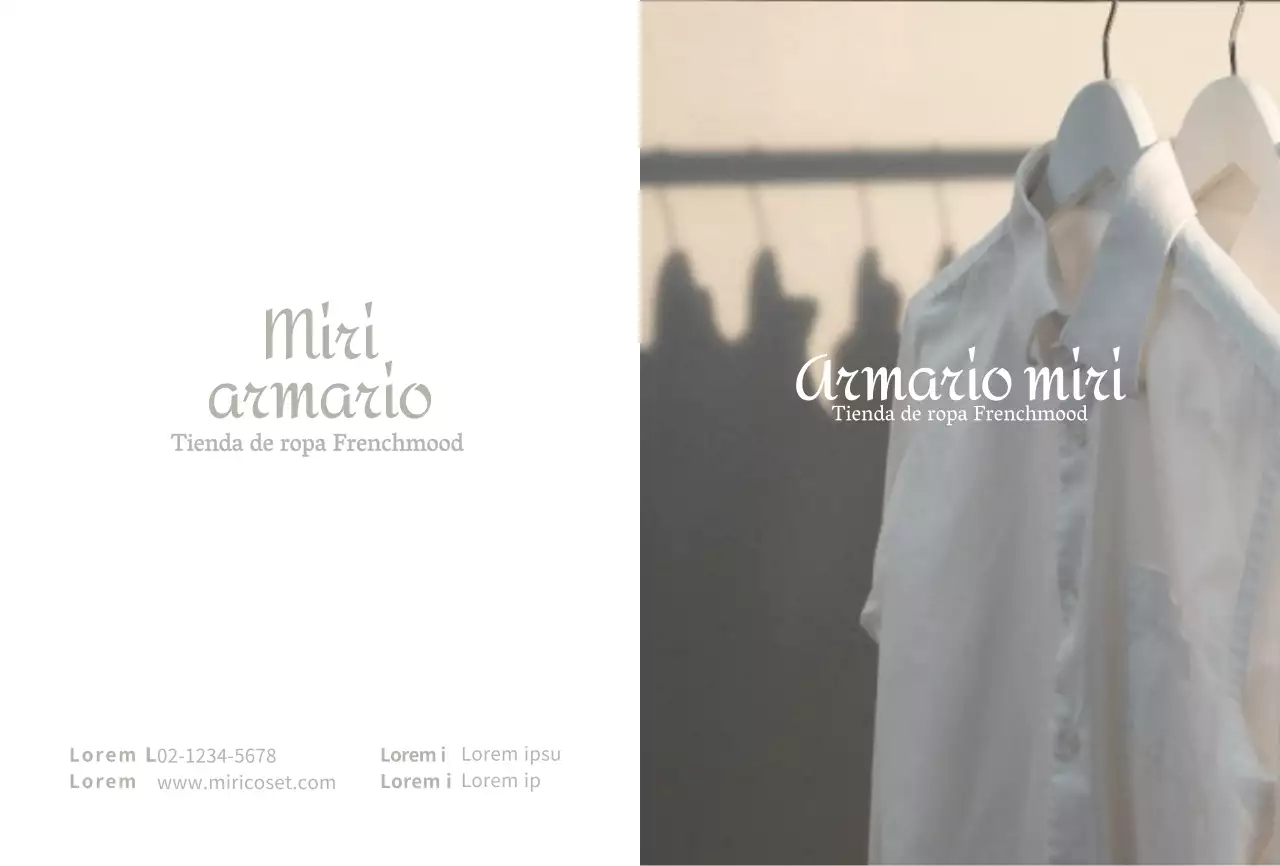 Beige simple clothing store reviewPostal para un evento