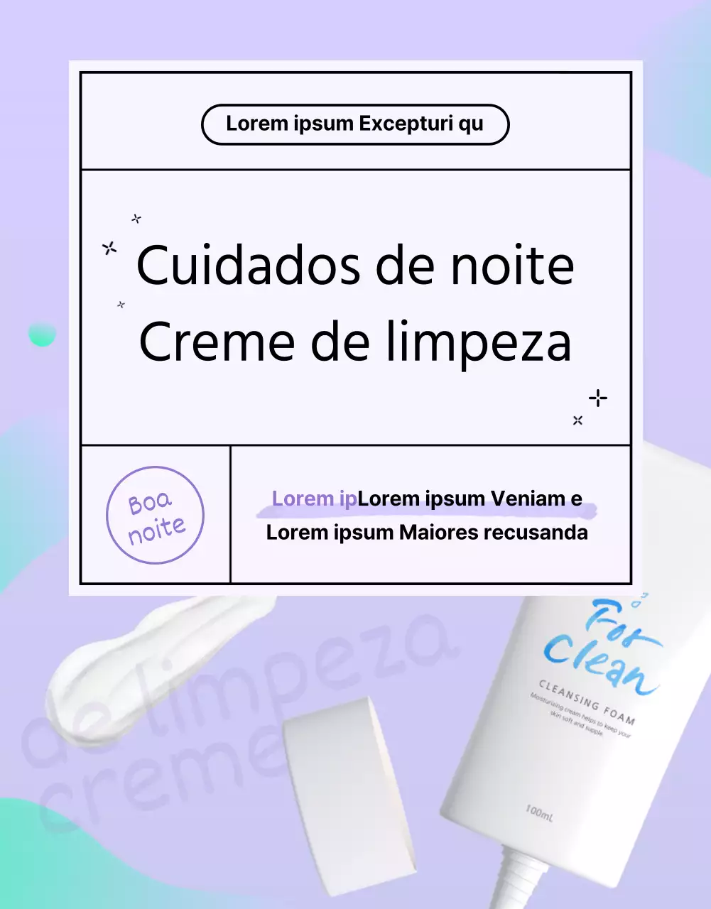 Creme de limpeza Goodnight Care
