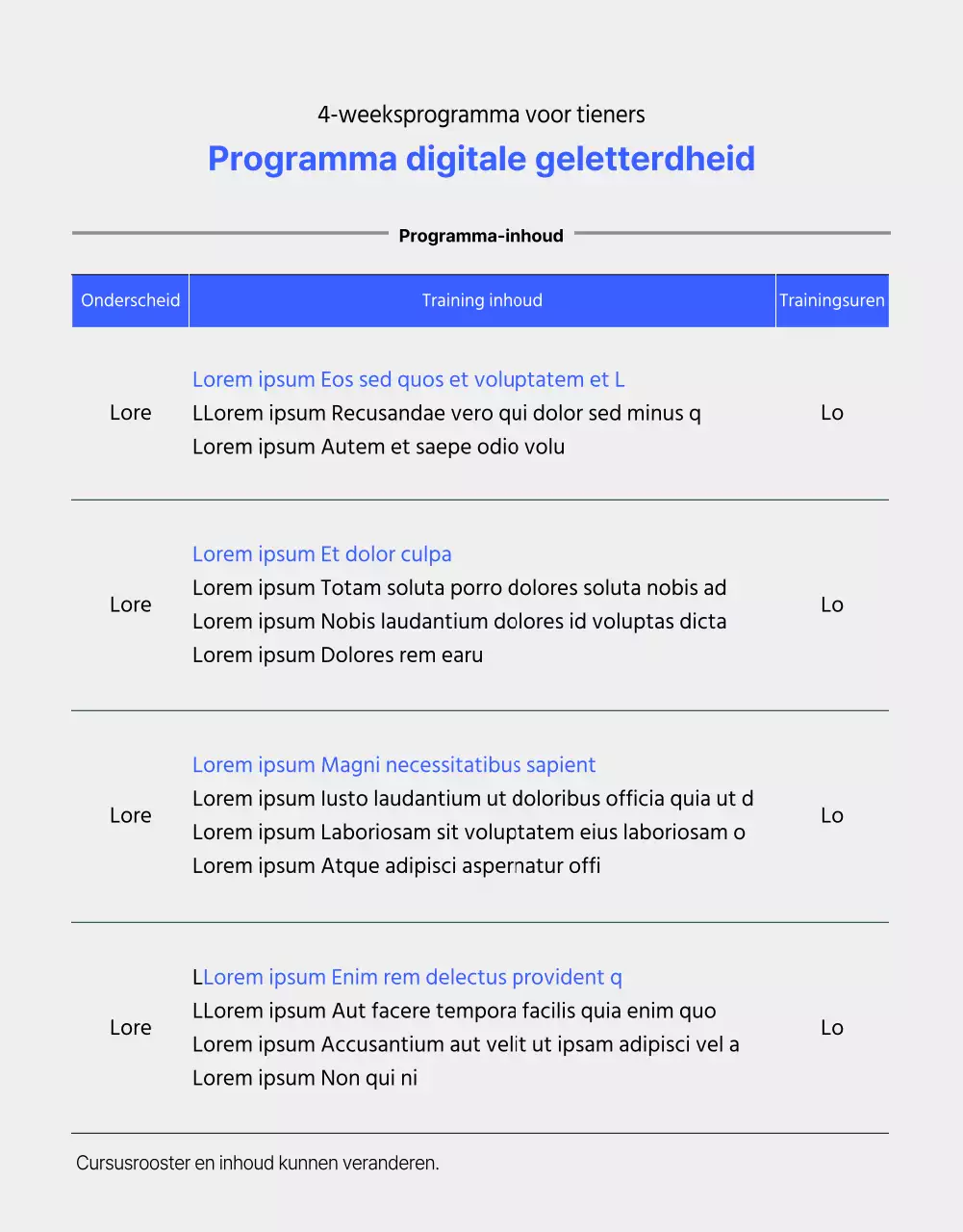 Een gids voor onderwijsprogramma's over digitale geletterdheid in blauw en zwart-wit
