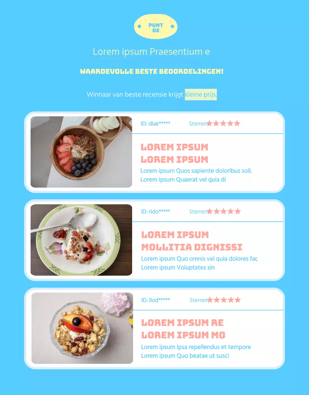 Yoghurt informatie in schattige pastel illustraties