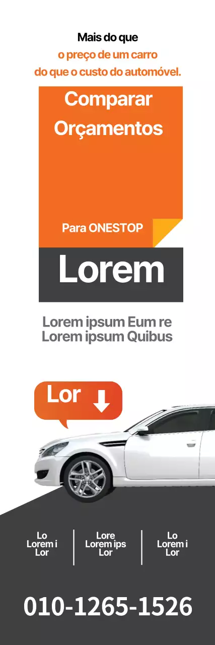 Comparar orçamentos de uma só vez