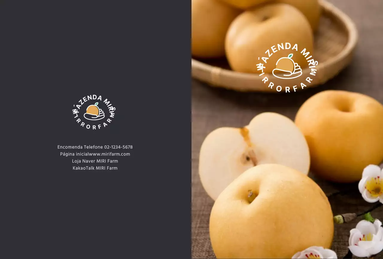Fotografia de frutos Descrição do produto Cartões postais para o pomar