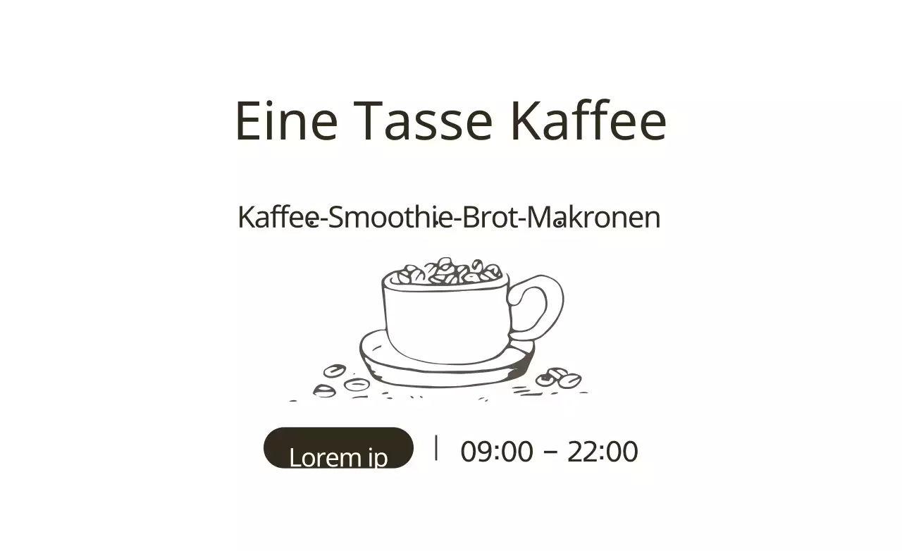 Eine Tasse Kaffee
