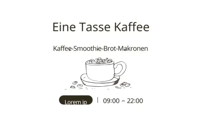 Eine Tasse Kaffee