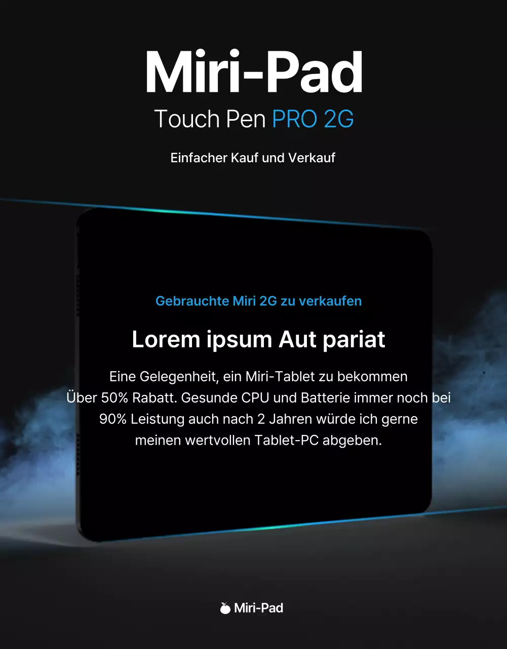 Black Blue Point Einfache und stilvolle Kleinanzeigenseite (Detailseite)