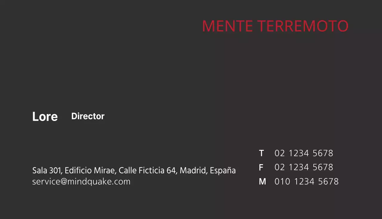 Tarjetas de visita de empresa