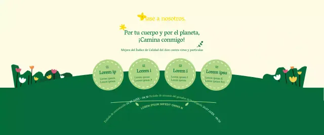 Sobre la campaña verde y amarilla de ir al trabajo a pie con un estilo limpio