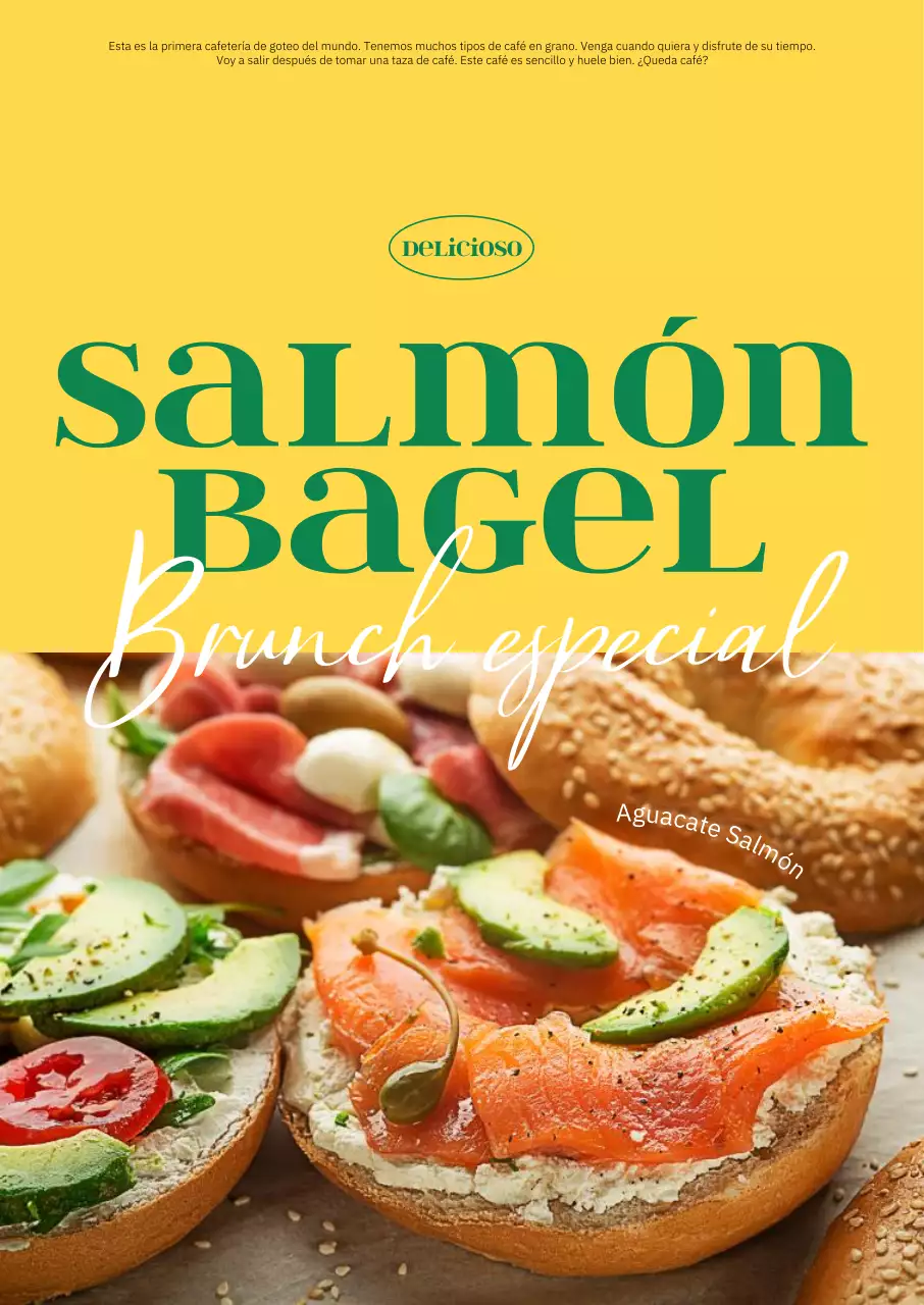 Interior de cafetería de moda con fondo amarillo cálido y fuente verde