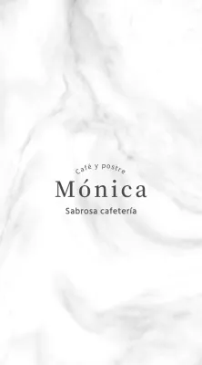 Estilo sencillo y limpio en negro para promocionar una cafetería