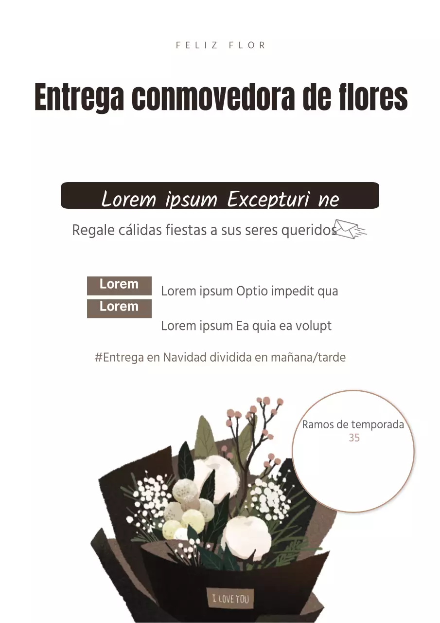 Entrega de flores