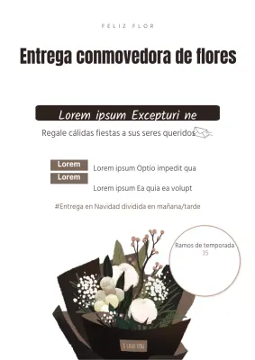 Entrega de flores