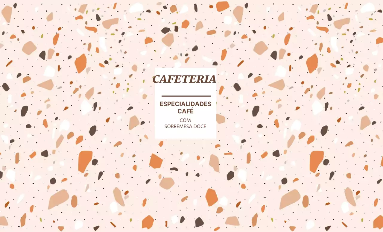 Copo de papel para café com padrão de formas coloridas