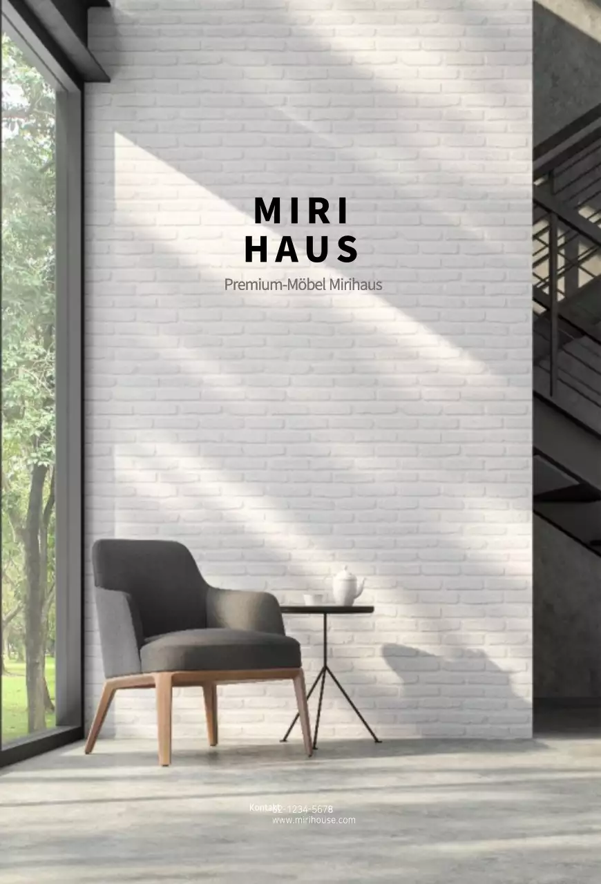 Weiße moderne Innenraum-Postkarte für Produkteinführung